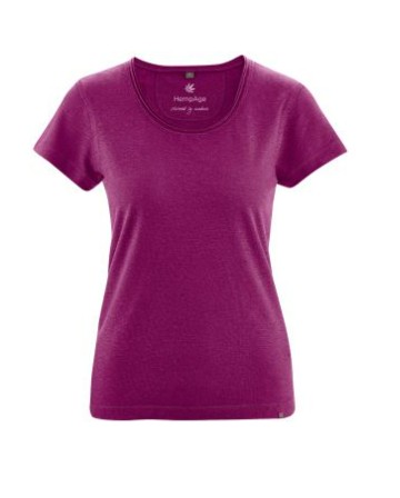 Tshirt chanvre framboise Hempage