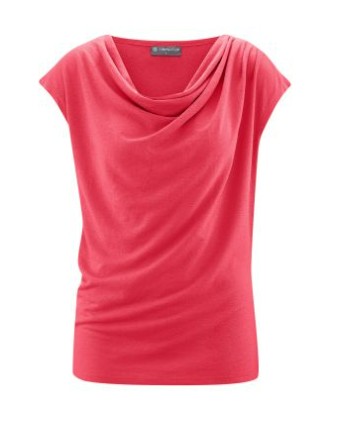Tshirt col cascade chanvre magnolia Hempage