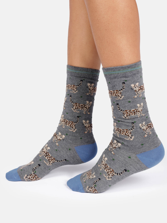 chaussettes chat tigré Woolovers