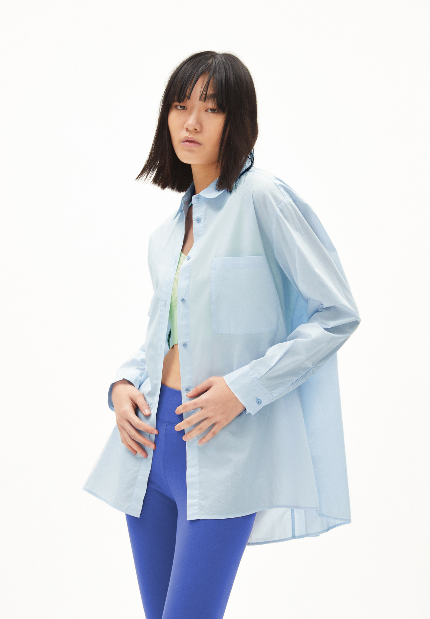 blouse poplin loose coton bio Armedangels