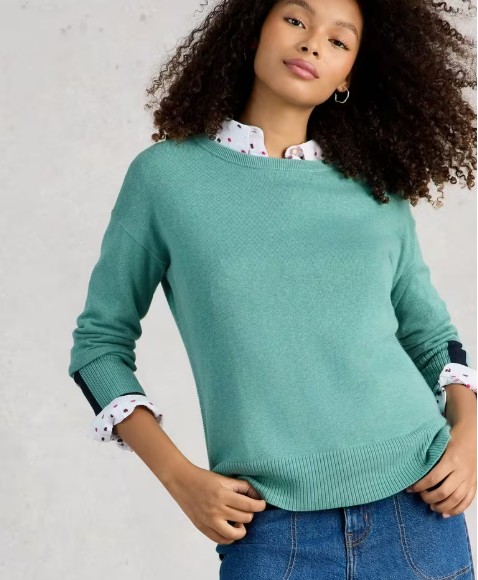 Pull olive vert sauge White Stuff 4