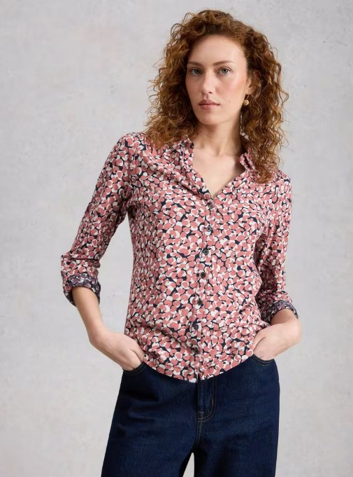 Top Annie rose motifs coton bio White Stuff