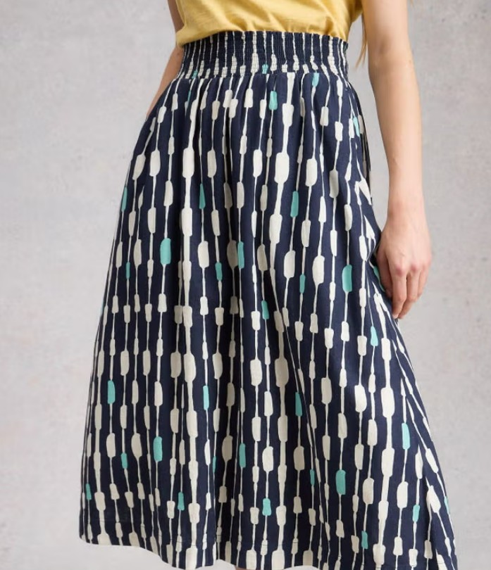 Jupe lin Shelly White Stuff