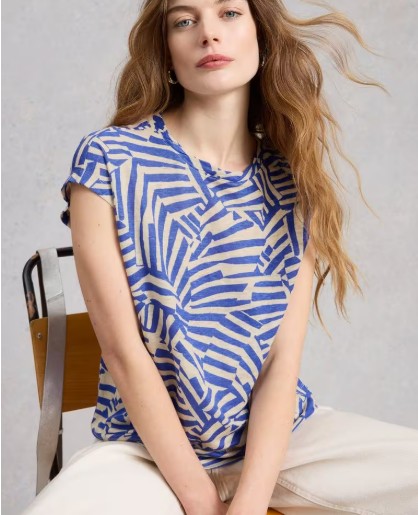 Top Rowan bleu motifs