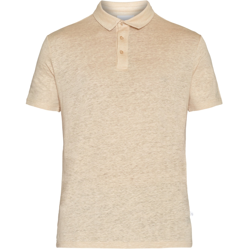 polo lin naturel Knowledge Cotton Apparel