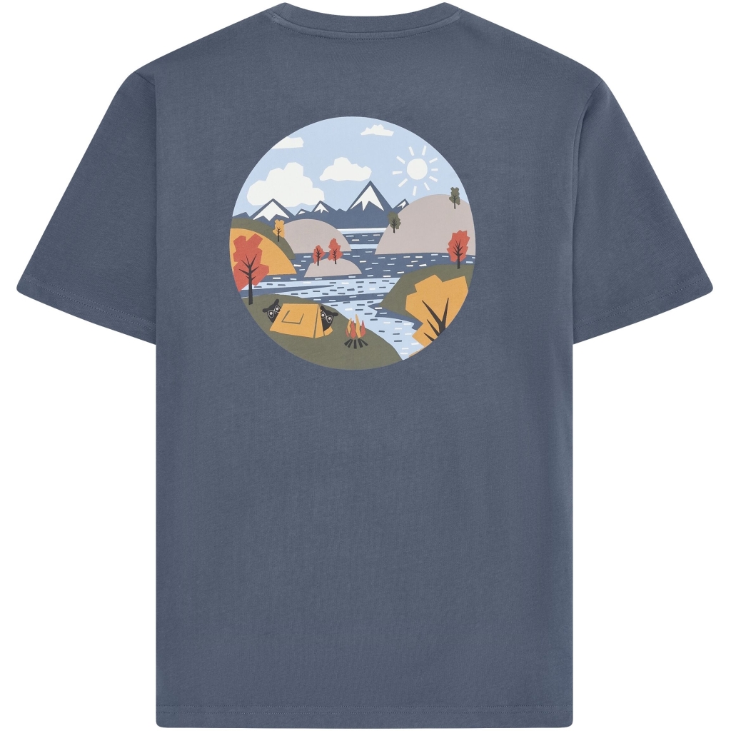 Tshirt dos montagne Knowledge Coton bio