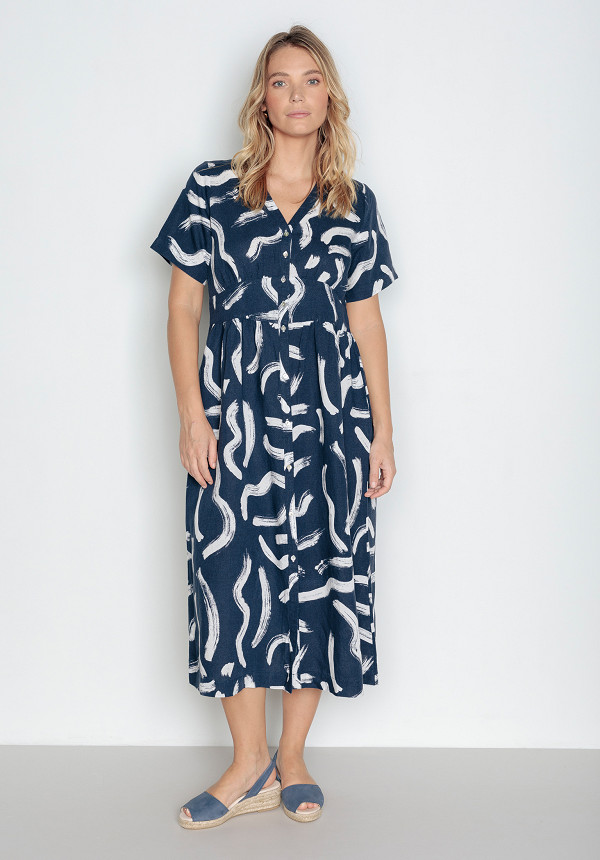 Robe Norai lin Pou Nou bleu marine