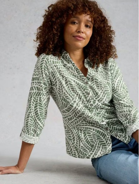 Blouse Annie feuillage Coton White Stuff 4