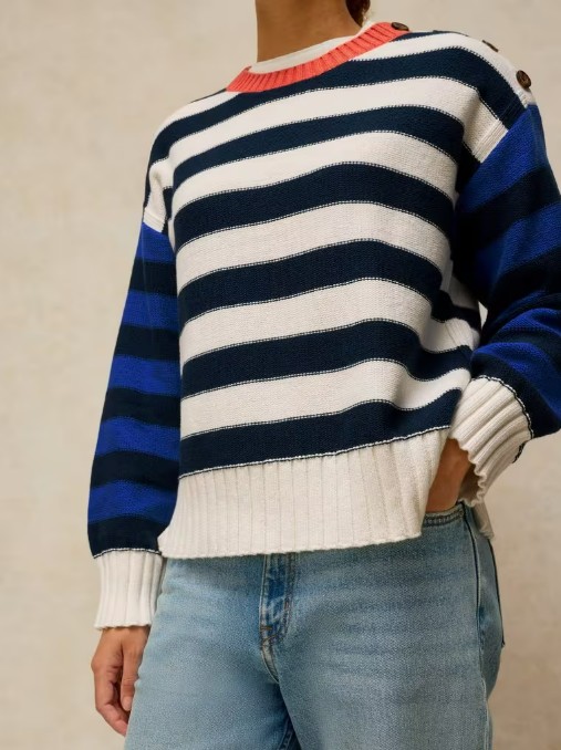 Pull rayé Bea coton bio White Stuff 5