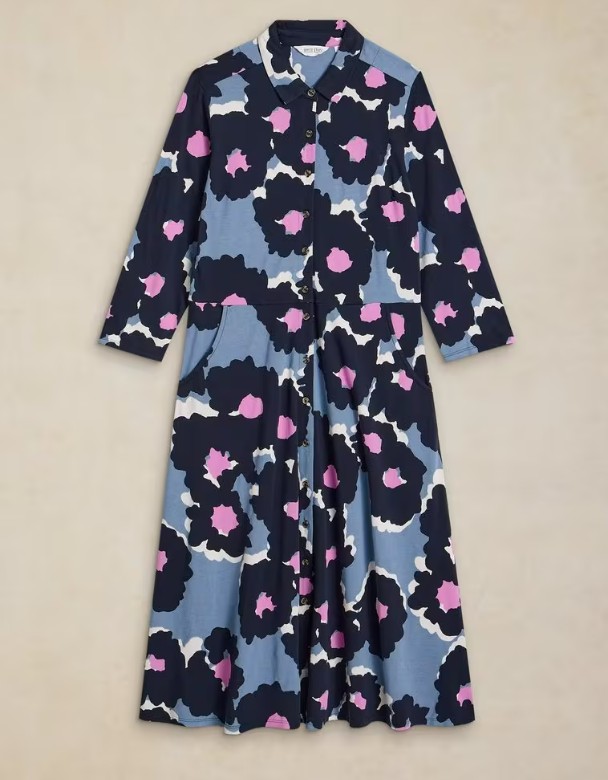 Robe Rua bleu rose White Stuff